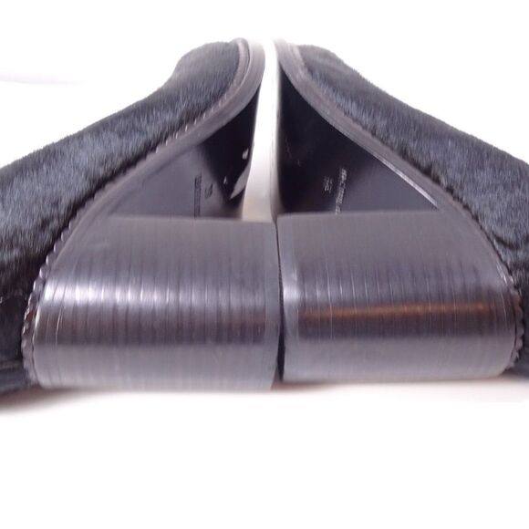 THEYSKENS' THEORY   Black Pony Fur Chunky Pumps  Size 38 NWt 798 - Picture 7 of 11